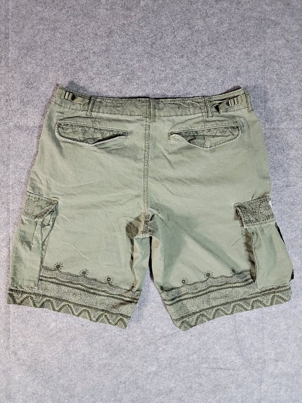 Y2K-style Denim & Supply Ralph Lauren WoodblockGraphic Cargo Shorts Mens Size36 - Picture 2 of 16